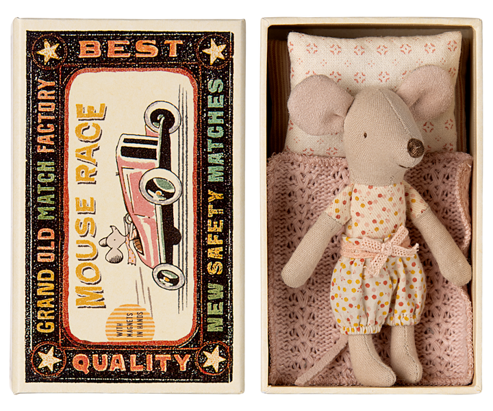 Little Sister Mouse in Matchbox