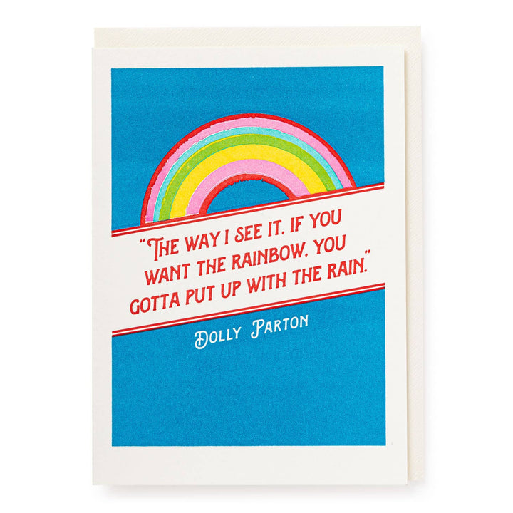 Dolly Parton Rainbow | Well Said - Greeting Card