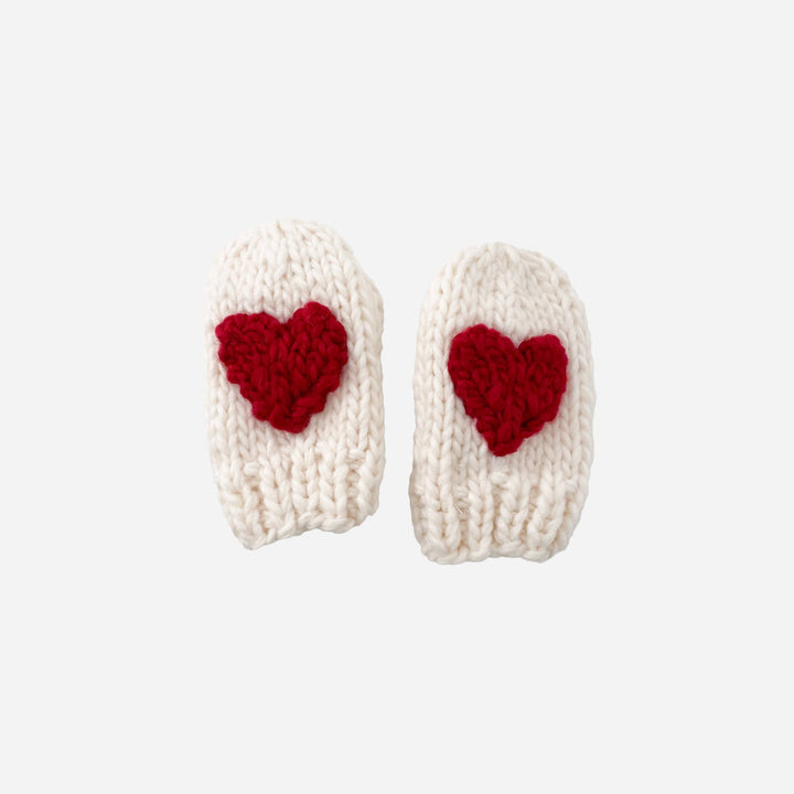 Heart Mittens Red Baby Kid Accessories Valentine's Love