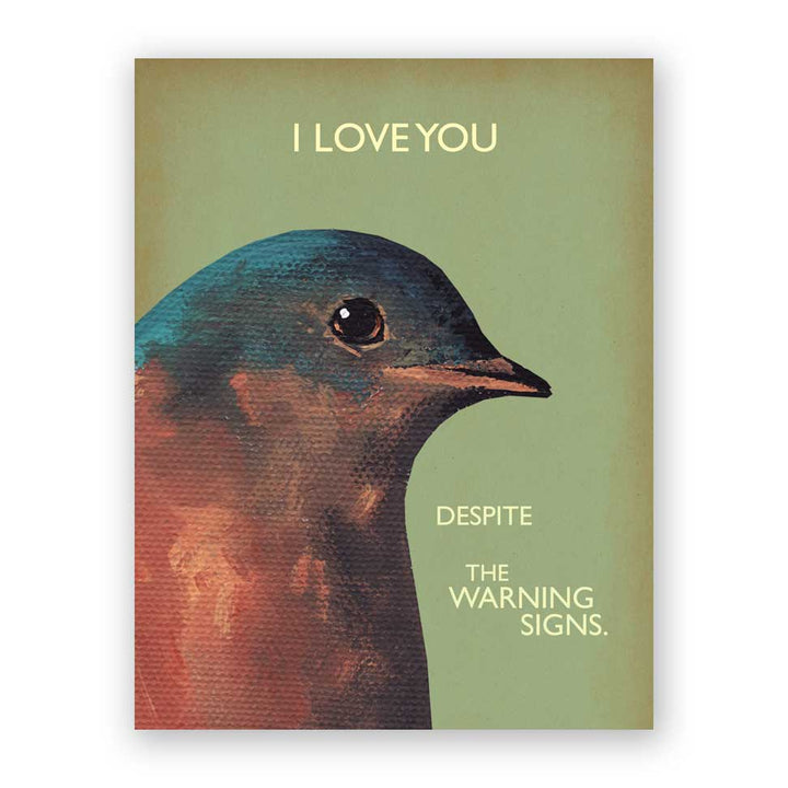 Warning Signs Greeting Card