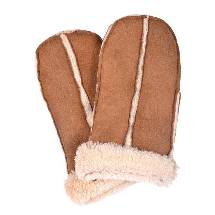 Shearling Mittens Split Palm | M02 By Owen Barry: Brandy Cream Tan