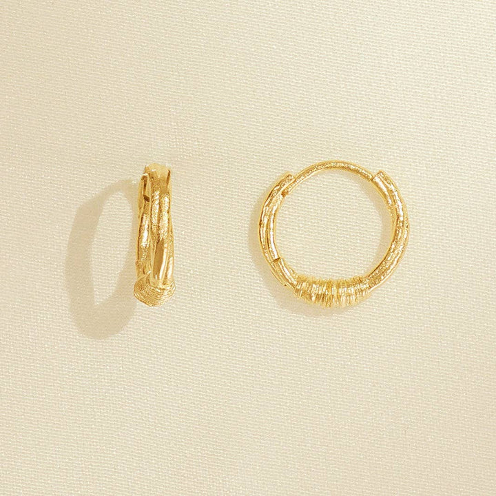 circular gold hoop earrings