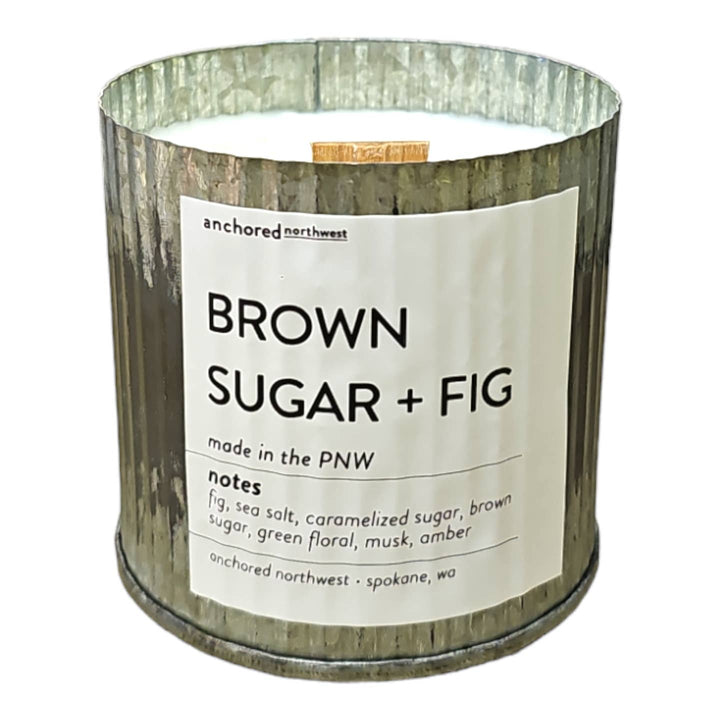 Brown Sugar + Fig Rustic Vintage Candle