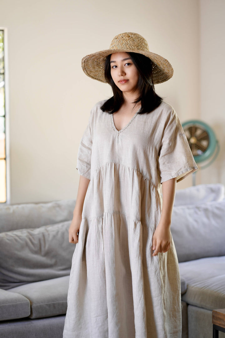 Sydney Linen Dress Natural