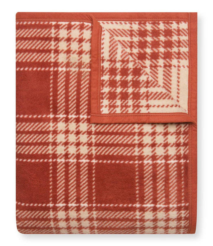 Autumn Plaid Desert Red Blanket