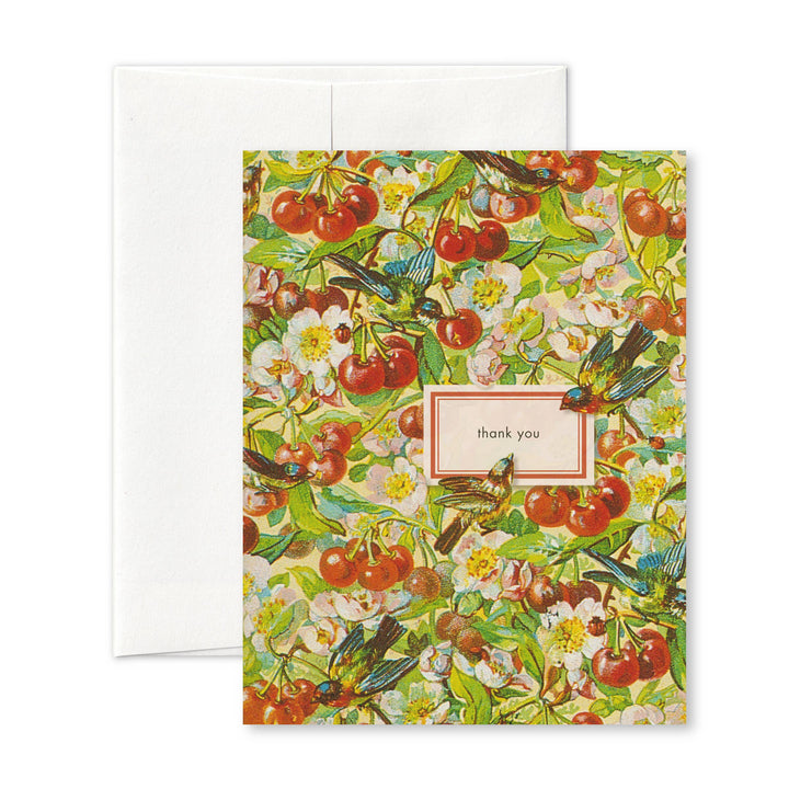 Thank-you A2 notecard (cherries)