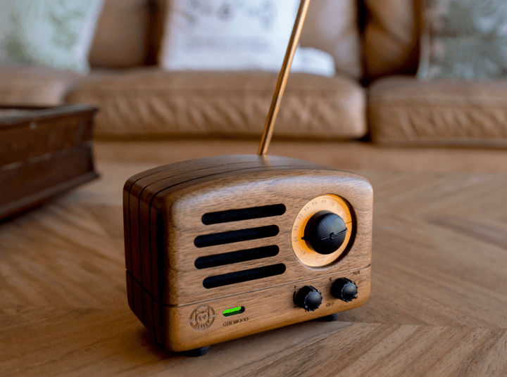 MUZEN OTR Wood Retro Portable FM Radio Bluetooth