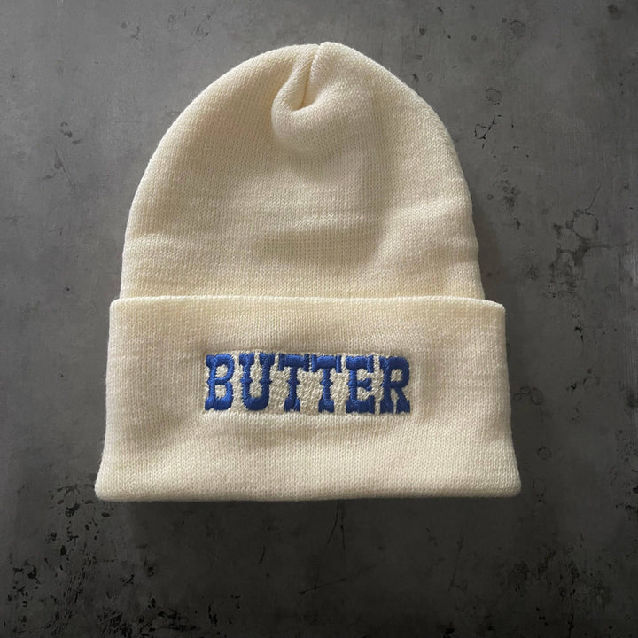 Butter knit beanie hat Made in America foodie