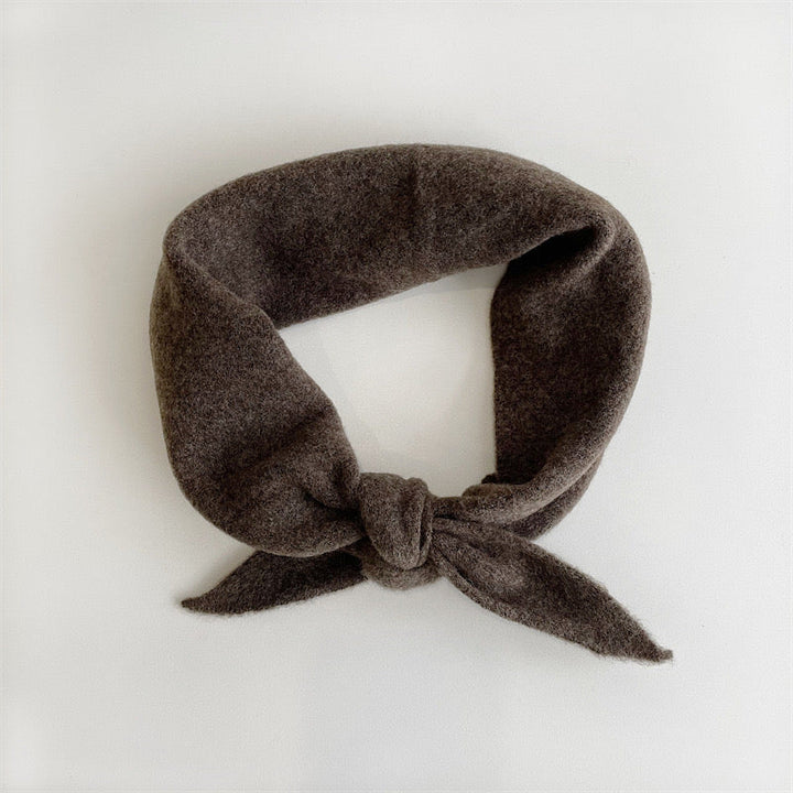 Fuzzy Wool Cravat Scarf,