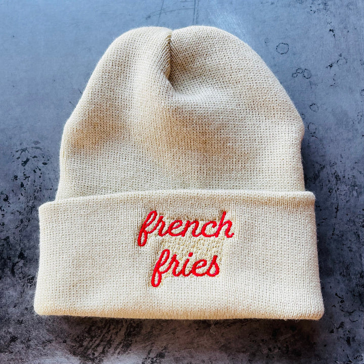 French Fries Knit Beanie Hat