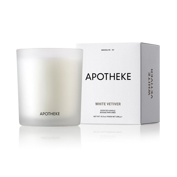 white vetiver apotheke candle