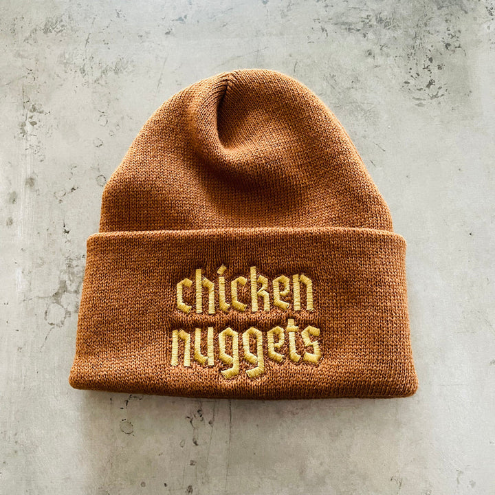 Chicken Nuggets Knit Beanie Hat