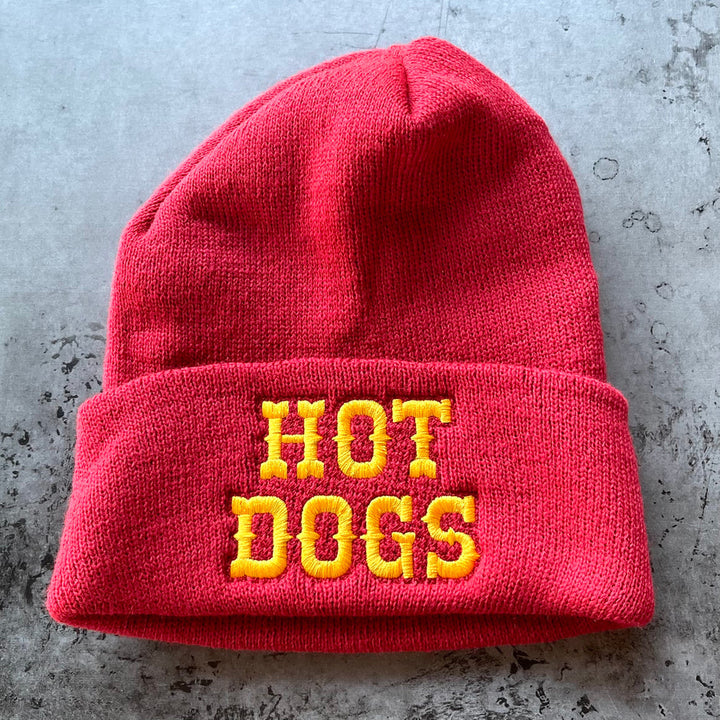 Hot Dogs Knit Beanie Hat