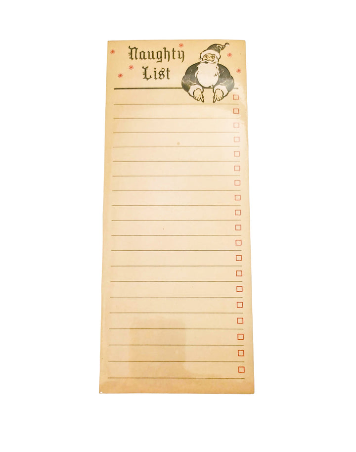 Naughty List Skinny Notepad