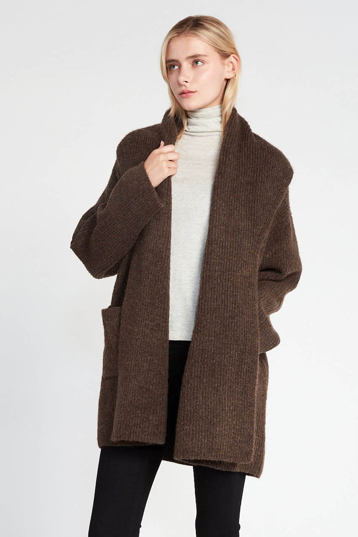 Shawl Collar Cardigan, coco