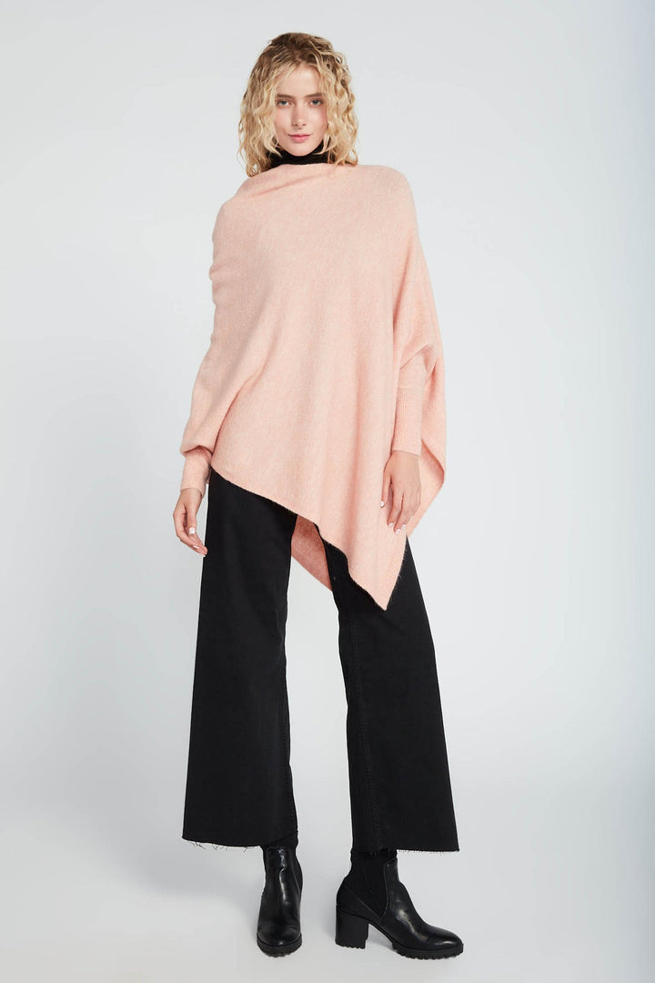 pink triangle poncho