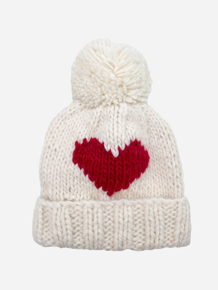 Heart Beanie, Red | Kids & Baby, M; 2-5Y