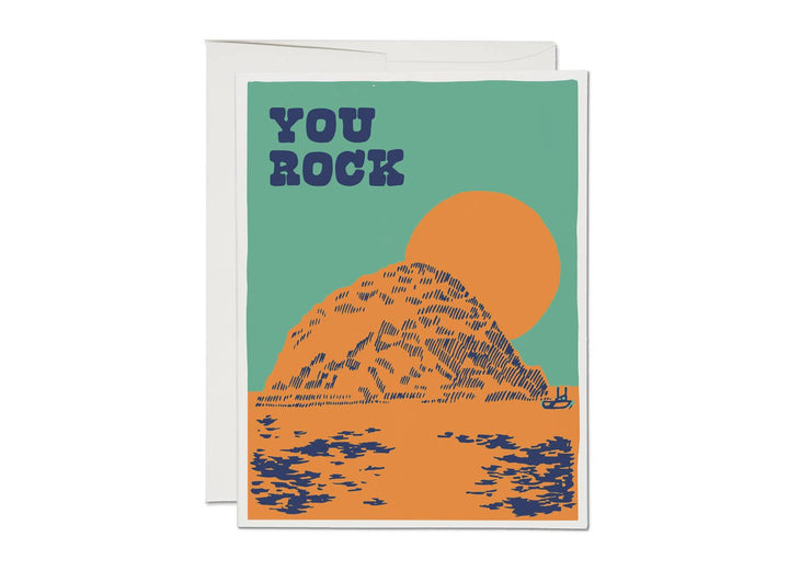 Morro Rock friendship greeting card