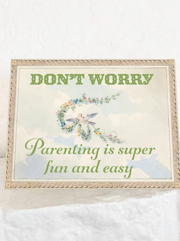 Parenting Is Easy and Fun - Funny Card For New Parents