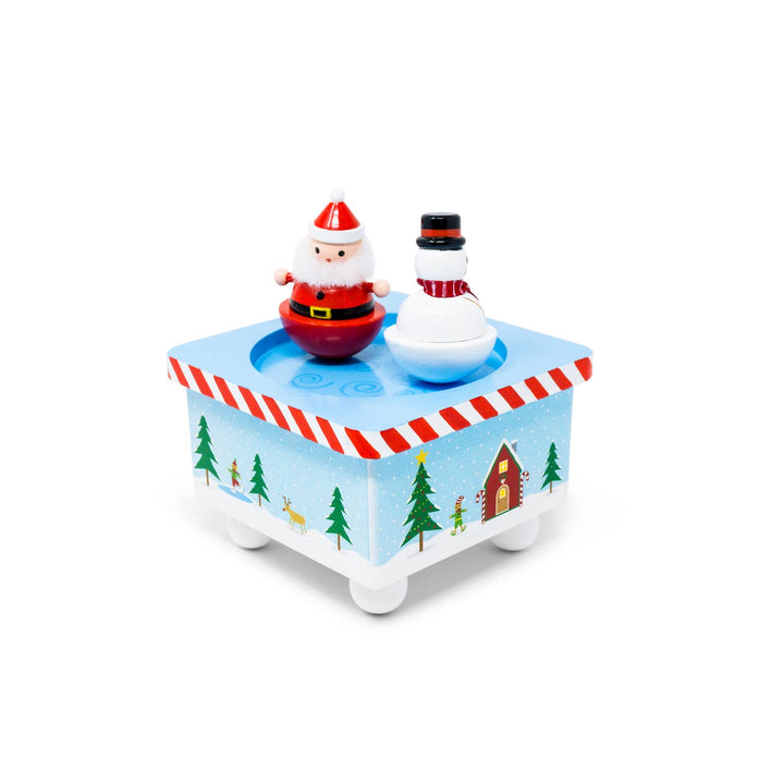 Dancing Santa & Frosty Christmas Music Box