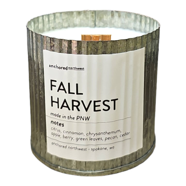 Fall Harvest Wood Wick Rustic Farmhouse Soy Candle