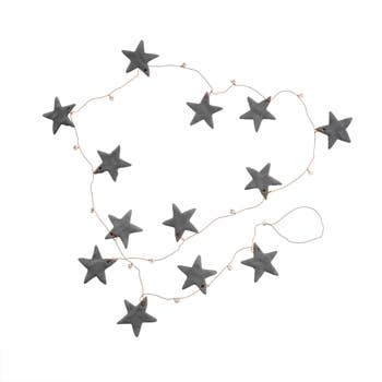 Clay Star Garland, grey