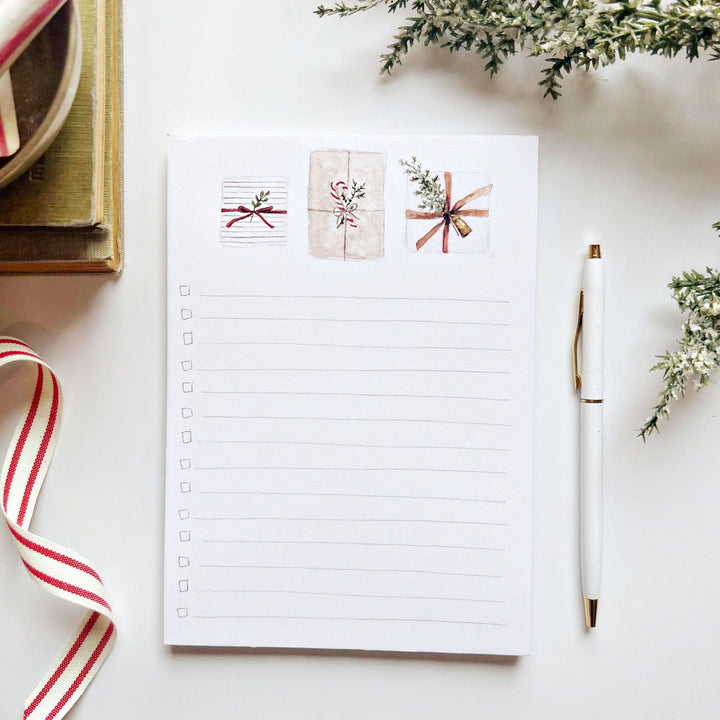 Christmas Checklist Notepad, gifts