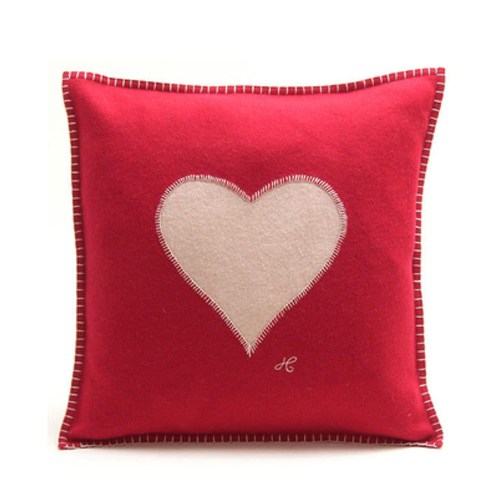 Heart Cushion, red, with insert