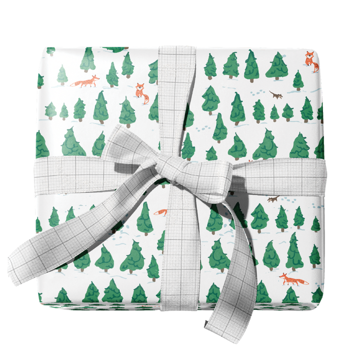 Pine Forest Gift Wrap Double-Sided