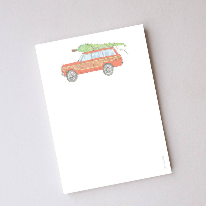 Lim. Edition Tree Topped Wagon Notepad