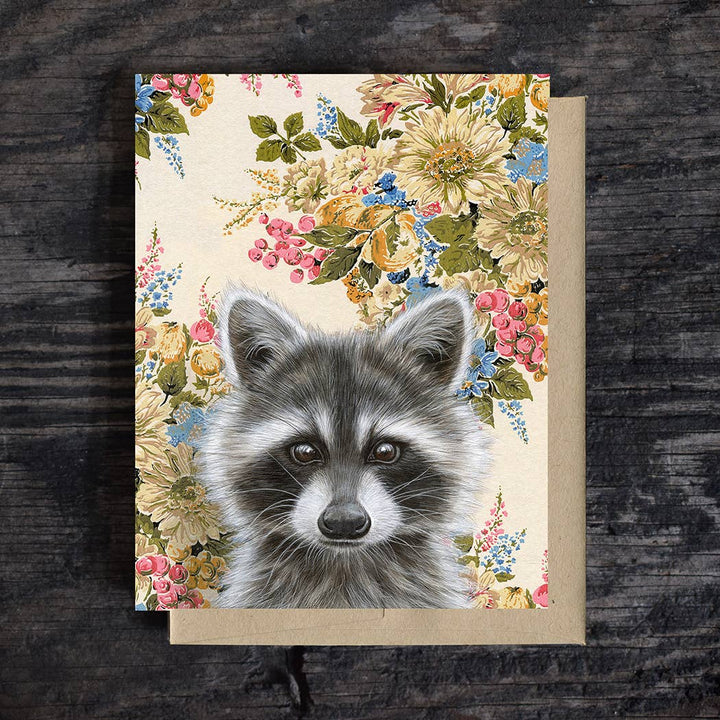 Raccoon Note Card