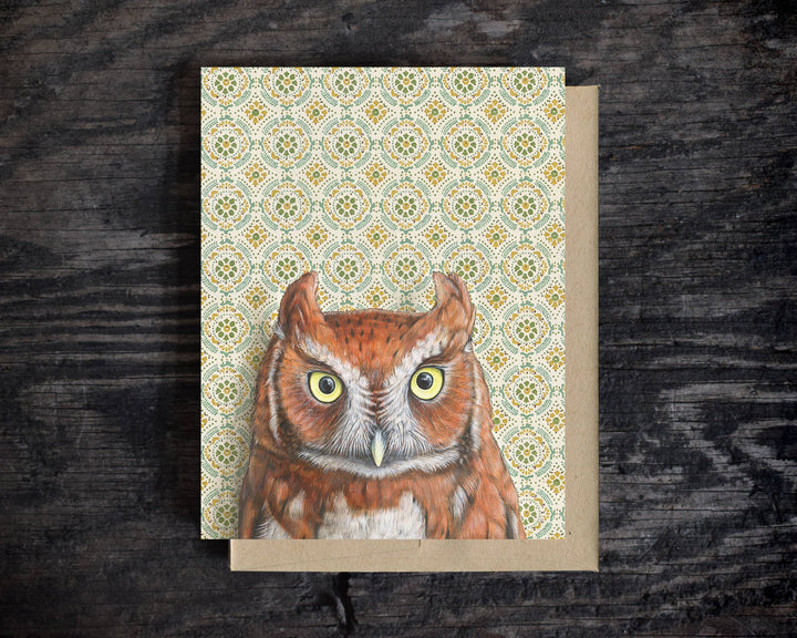 Screech Owl -  Note Card