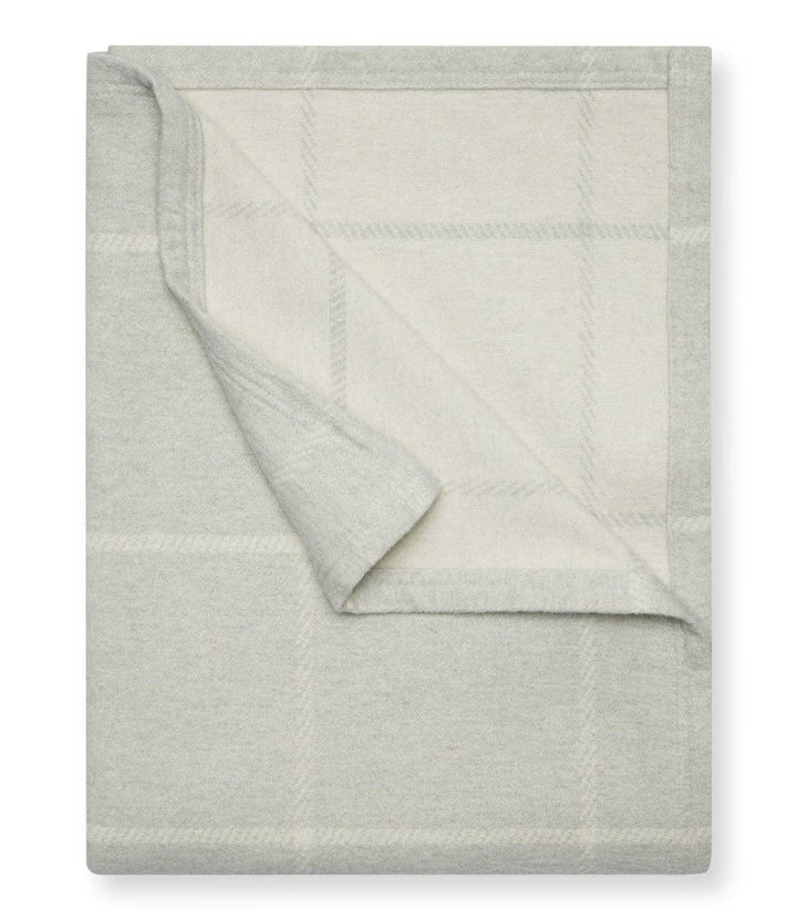 The Lightweight Blanket - Windowpane Light Grey