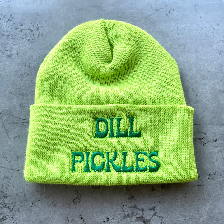 Dill Pickles Knit Beanie Hat