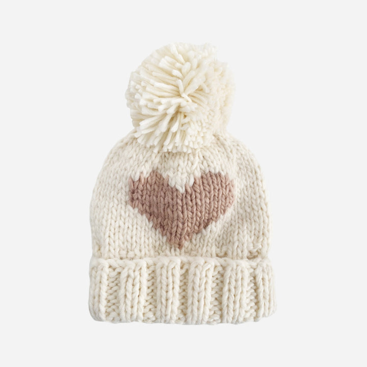 Heart Beanie, Blush | Kids & Baby, M; 2-5Y