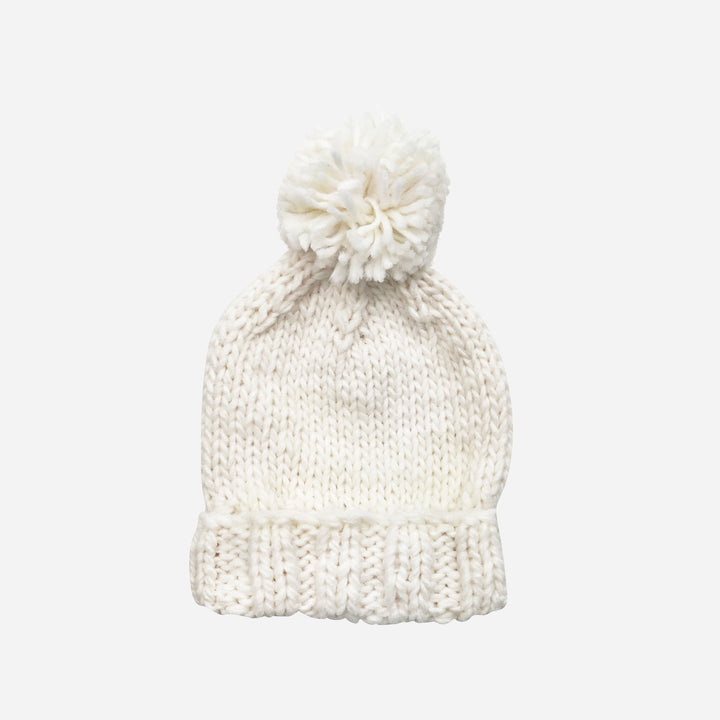 Classic Pom Hat, Cream| Kids & Baby, S; 2-5Y