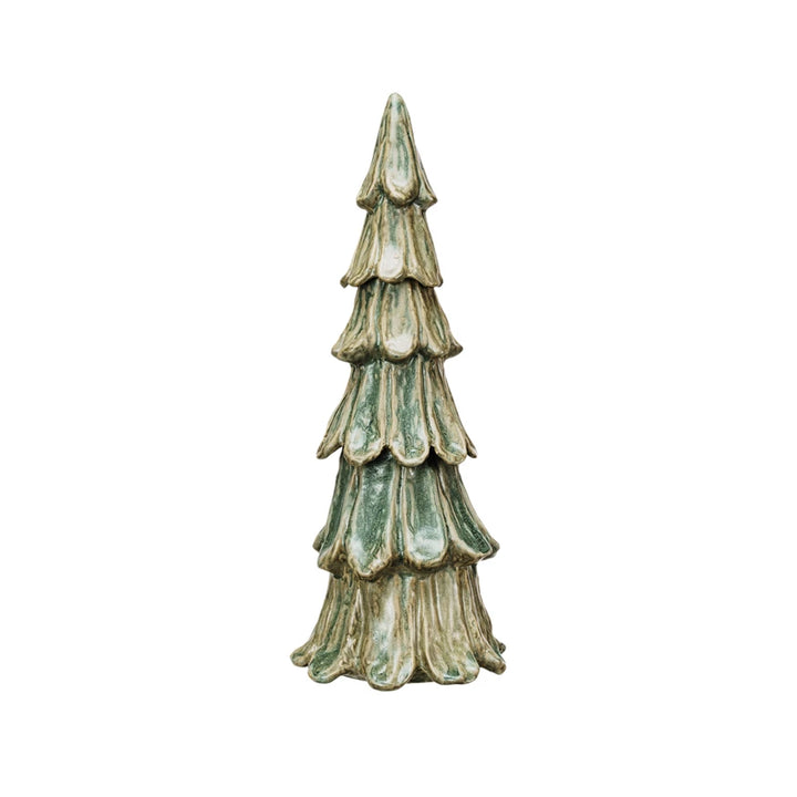 Stoneware Tree, green 6